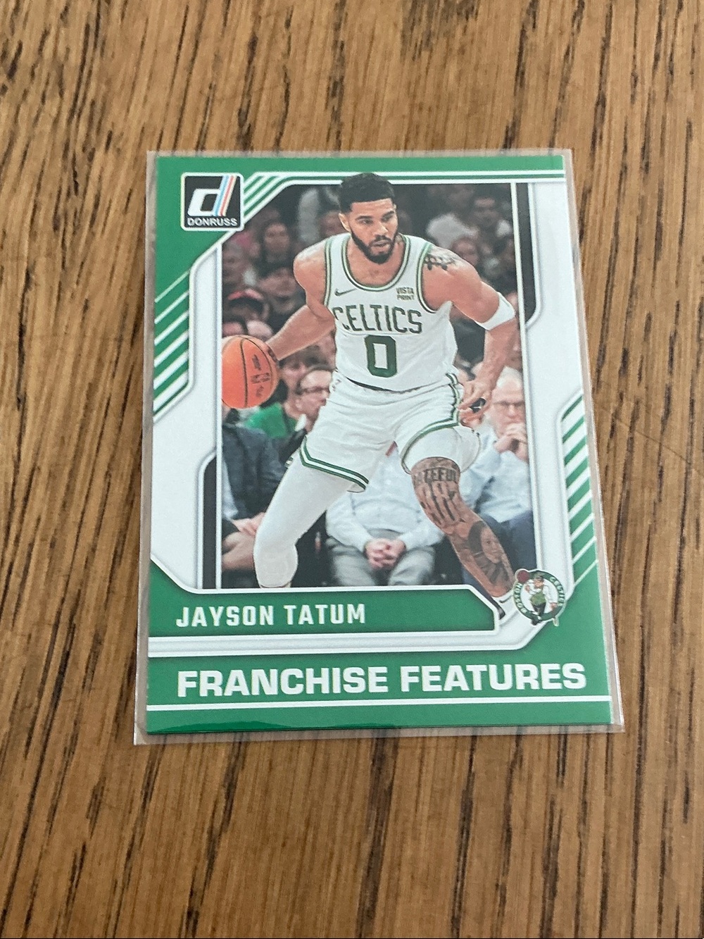 Donruss Jayson Tatum Franchise Features Basketball Card - Green & White
